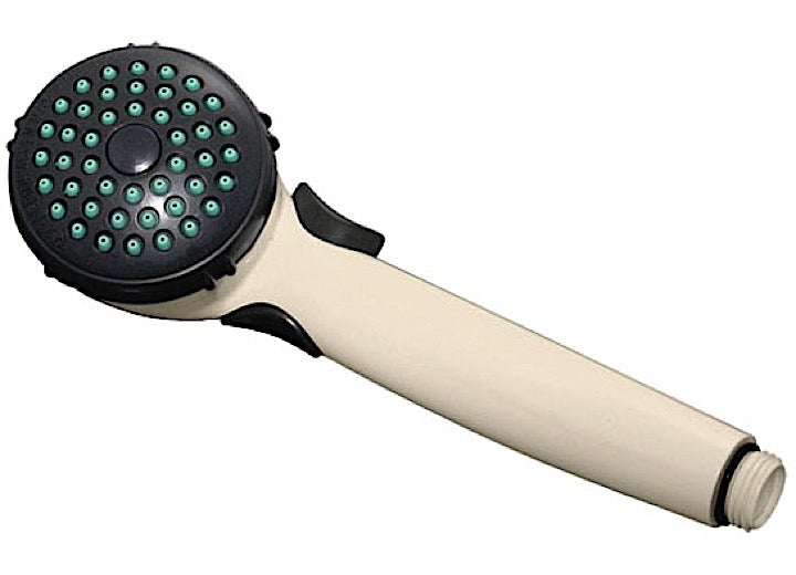Valterra Products LLC SHOWER HEAD, HANDHELD, TRICKLE SHUT-OFF, BISCUIT