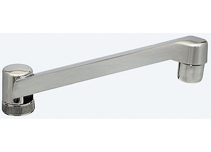 Valterra Products LLC SPOUT, 8IN FOR 2 HDL KITCHEN FAUCETS, PLASTIC, CHROME