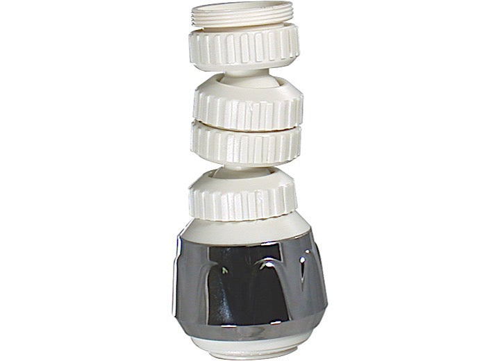 Valterra Products LLC AERATOR, SWIVEL WITH STREAM AND SPRAY, CHROME/WHITE
