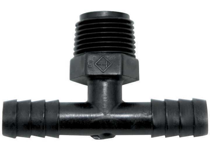 Valterra Products LLC TEE MALE ADAPTER, 3/8IN MPT X 3/8IN BARB X 3/8IN BARB