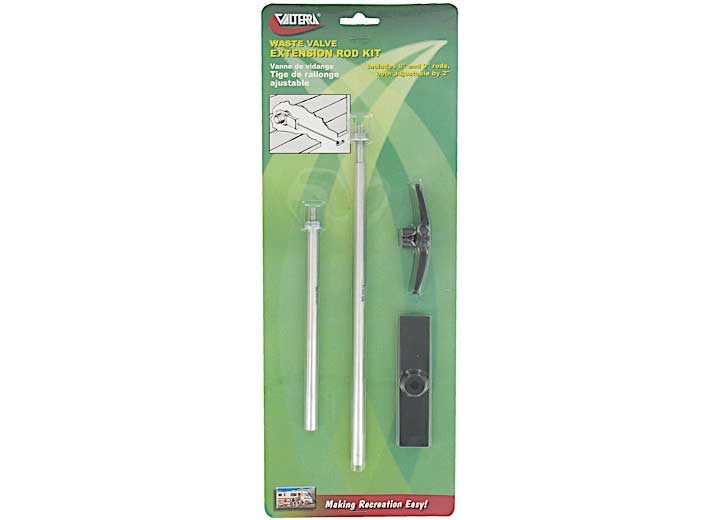 Valterra Products LLC WASTE VALVE EXTENSION ROD KIT, 6IN TO 8IN AND 9IN TO 11IN, CARDED