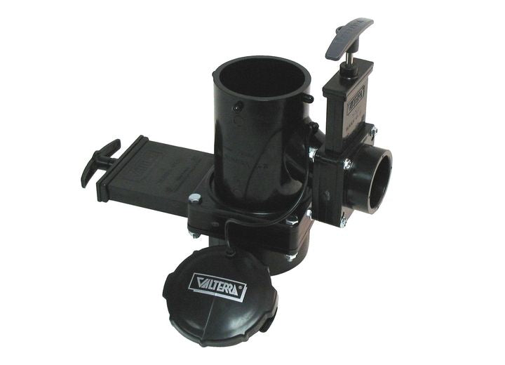 Valterra Products LLC SAN TEE DOUBLE ROTATING VALVE, 3IN HUB X 1-1/2IN HUB X 3IN BAYONET CAP