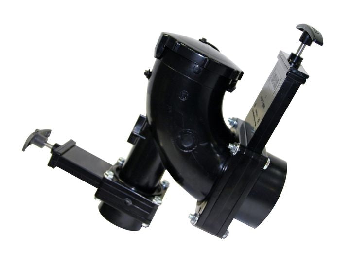 Valterra Products LLC HEEL INLET ROTATING VALVE, 3IN HUB X 1-1/2IN HUB X 3IN BAYONET CAP