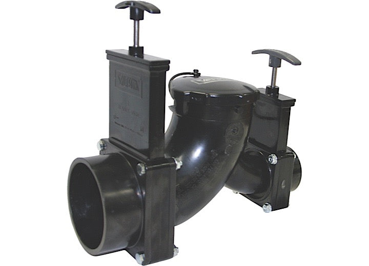 Valterra Products LLC DOUBLE VALVE ASSEMBLY 3IN HUB X 1/2 IN HUB W/ BAYONET CAP