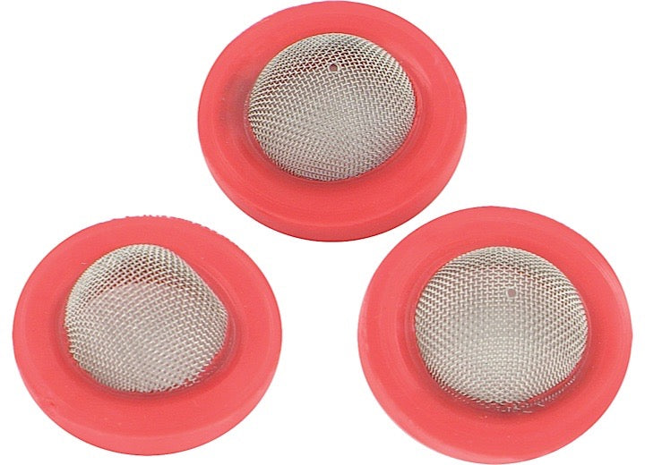 Valterra Products LLC HOSE WASHERS WITH SCREEN, RED, 100 PER BAG