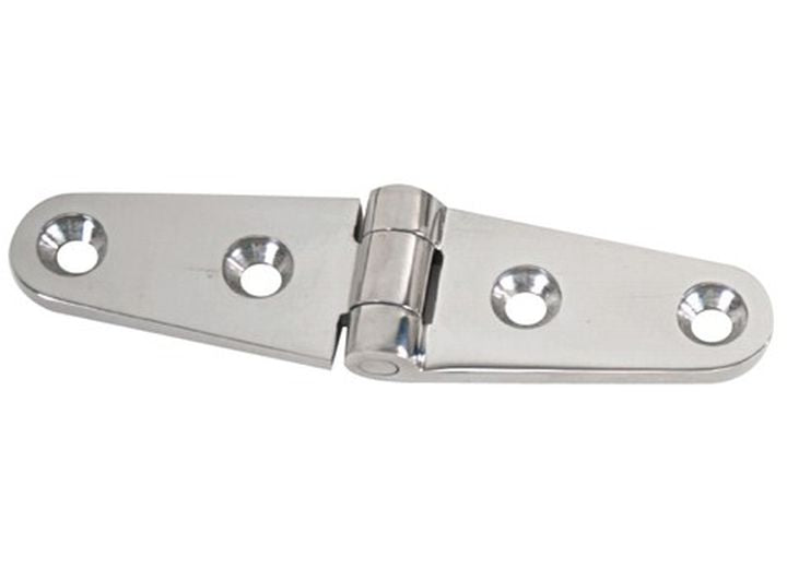 Whitecap PKGD CP BRASS STRAP HINGE, 4IN