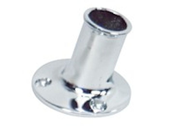 Whitecap PKGD CP BRASS FLAGPOLE SOCKET, 3/4IN