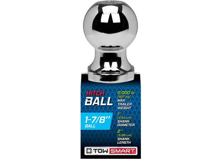 Winston Products - SmartStraps/CargoSmart/TowSmart CLASS I 2000LB - 1-7/8IN HITCH BALL, 1IN SHANK DIA, 2IN SHANK LENGTH