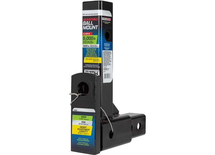 Winston Products - SmartStraps/CargoSmart/TowSmart ADJUSTABLE BALL MOUNT W/CLIP AND QUICK RELEASE PIN 5000LB