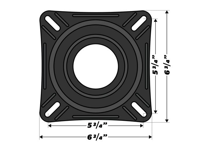 Wise Company WISE 8WD7S 7IN SEAT SWIVEL