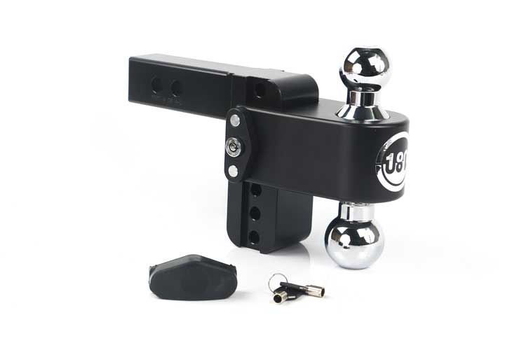 Weigh Safe TURNOVER BALL 4IN DROP HITCH W/ 2IN SHANK (8K/10K GTWR)W/CERAKOTE