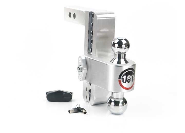 Weigh Safe 180 TURNOVER BALL 8" DROP HITCH W/ 2" SHANK KEYED ALIKE WS05 INCLUDED