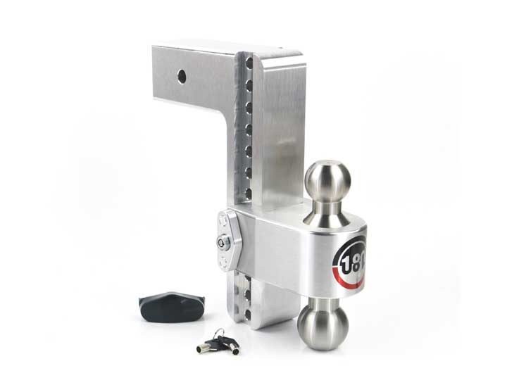 Weigh Safe TURNOVER BALL 10IN DROP HITCH W/ 3IN SHANK 8K/21K GTWR W/DUAL PIN LOCK