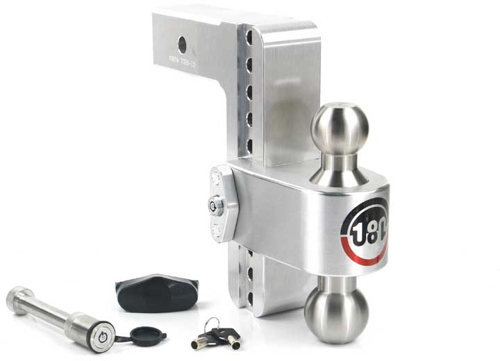 Weigh Safe TURNOVER BALL 8" DROP HITCH W/ 2.5" SHANK KEYED ALIKE WS05 INCLUDED