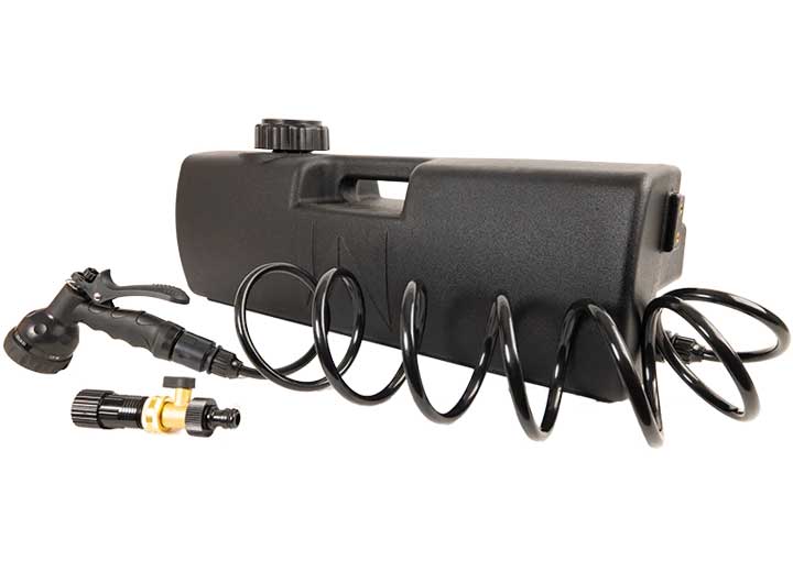 Waterport LLC WATERPORT 4.0 GALLON WATER TANK W/8FT SELF-COILING HOSE AND SPRAY NOZZLE