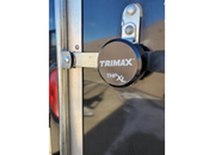 Trimax Locks TRIMAX BLACK SOLID ALUMINUM HOCKEY PUCK INTERNAL SHACKLE UNIVERSAL FIT