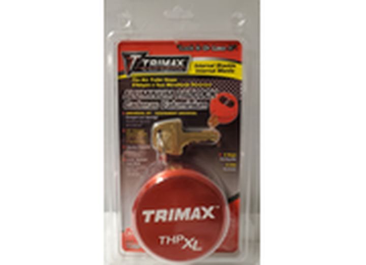 Trimax Locks TRIMAX RED SOLID ALUMINUM HOCKEY PUCK INTERNAL SHACKLE UNIVERSAL FIT