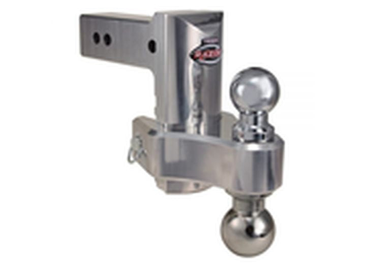 Trimax Locks 6" PIN & CLIP ALUMINUM DROP HITCH FOR 2-1/2" RECEIVERS-INCLUDES DUAL BALLS