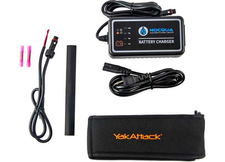 YakAttack 20AH BATTERY POWER KIT, LITHIUM-ION WATER-RESISTANT BATTERY PACK W/CHARGER