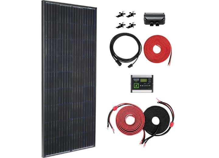 Zamp Solar LEGACY BLACK 190 WATT DUAL BATTERY SOLAR DELUXE KIT (30 AMP)