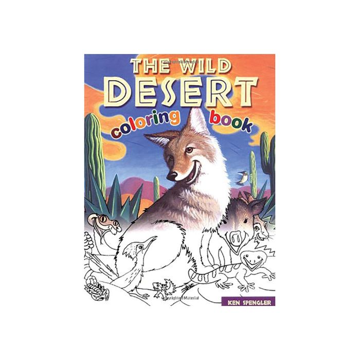 NATIONAL BOOK NETWRK WILD DESERT COLORING BOOK