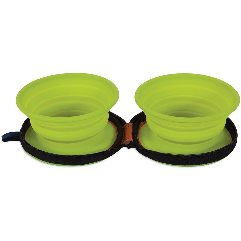 PETMATE SILICONE TRAVEL BOWL DUO