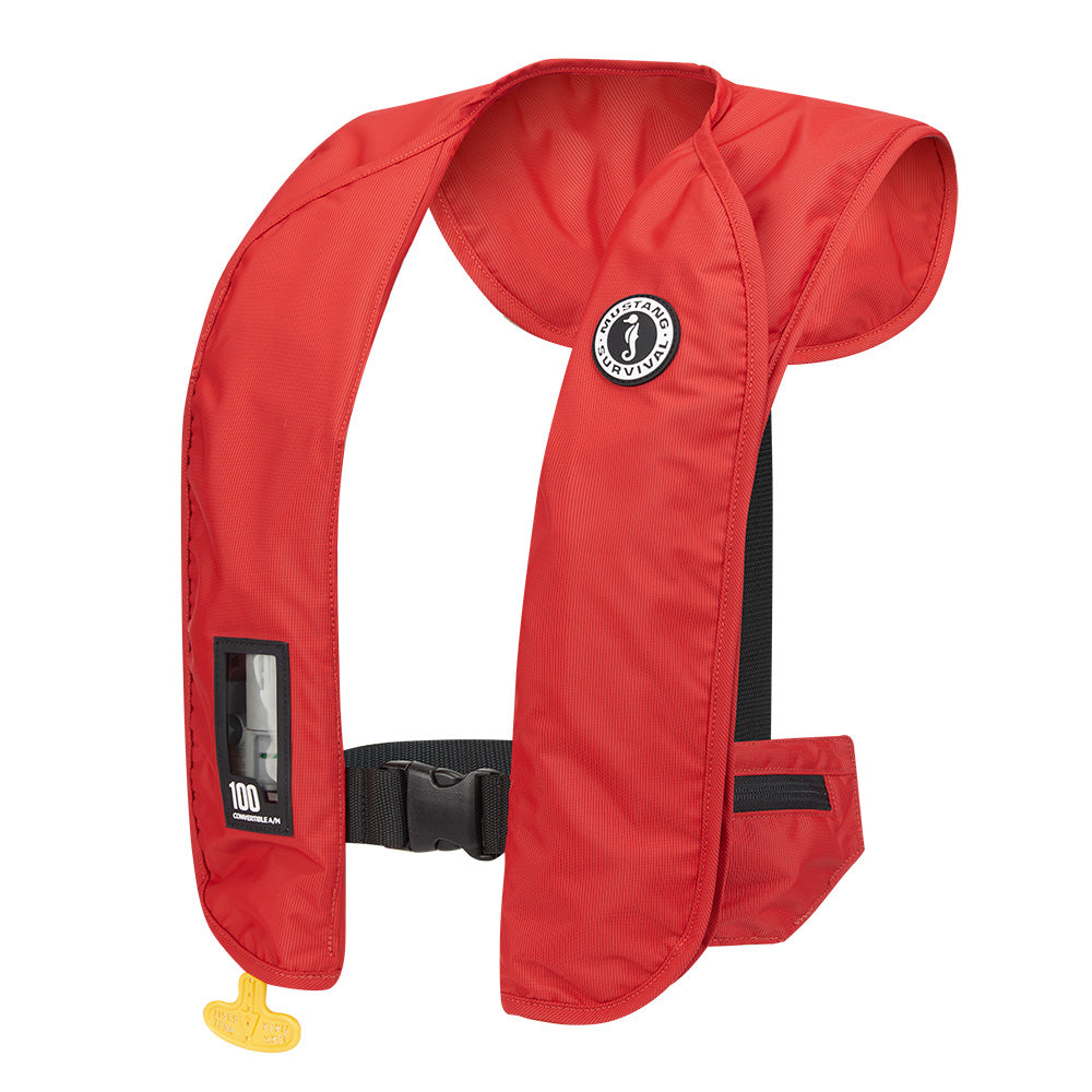 Mustang MIT 100 Convertible Inflatable PFD - Red [MD2030-4-0-202]