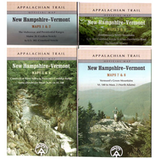 AP TRAIL CONSERVANCY APPALACHIAN TRAIL SET: NEW HAMPSHIRE & VERMONT MAPS OLNY