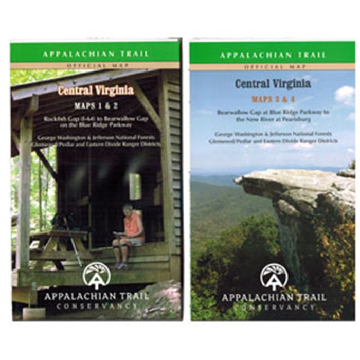 MOUNTAINEERS BOOKS APPALACHIAN TRAIL VIRGINA MAP: CENTRAL VIRGINIA