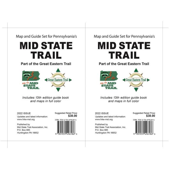 MID STATE TRAIL ASS GUIDE TO PENNSYLVANIA MID STATE TRAIL