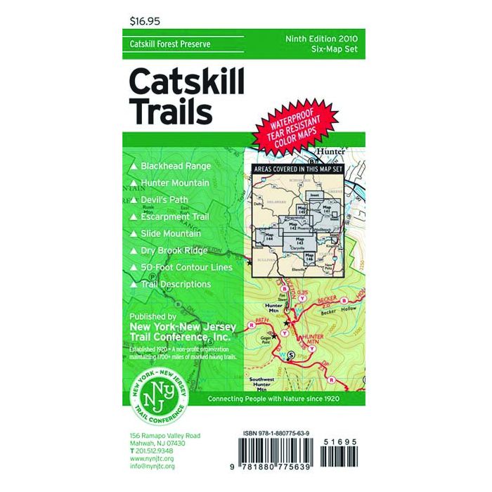 NYNJ TRAIL CONFRNCE CATSKILL TRAILS MAP