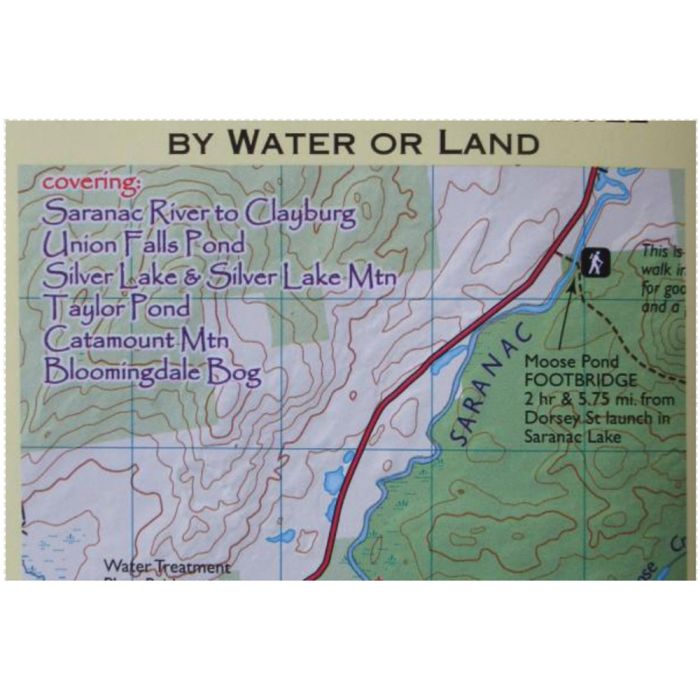 PADDLESPORTS PRESS ADK PADDLERS MAP SARANAC RIVER