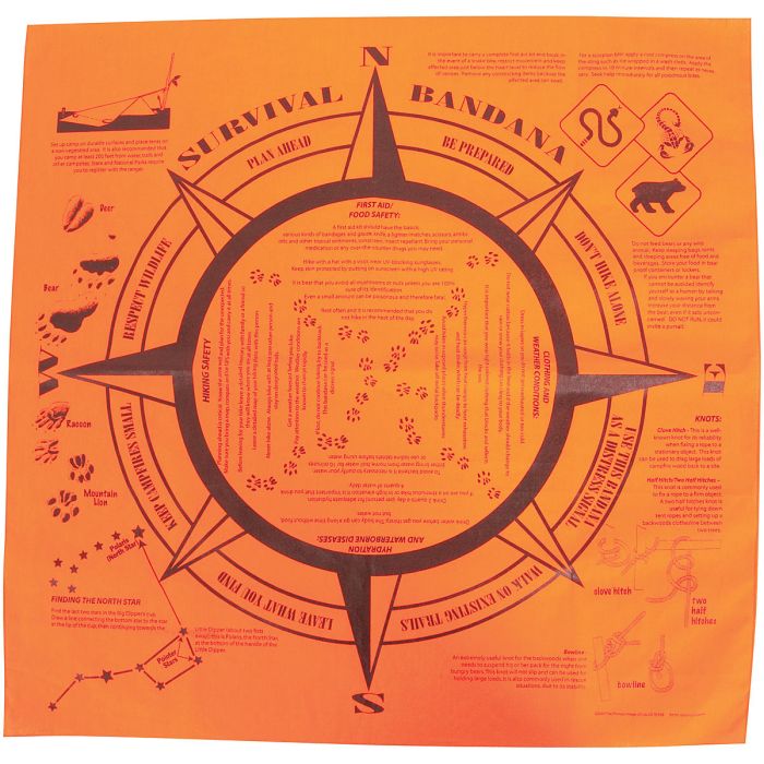 THE PRINTED IMAGE THE SURVIVAL BANDANA