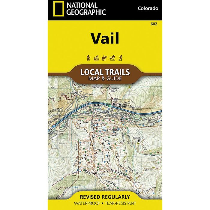 NATIONAL GEOGRAPHIC VAIL LOCAL TRAILS No.602