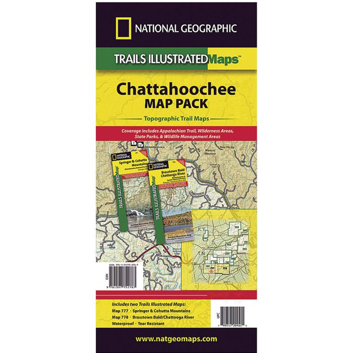 NATIONAL GEOGRAPHIC CHATTAHOOCHEE MAP PACK