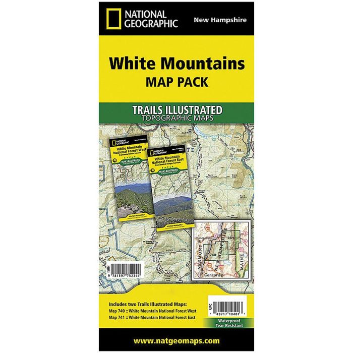 NATIONAL GEOGRAPHIC WHITE MOUNTAIN NATIONAL FOREST MAP PACK
