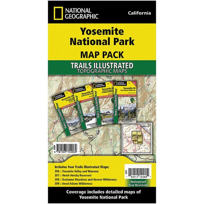 NATIONAL GEOGRAPHIC YOSEMITE NATIONAL PARK MAP PACK