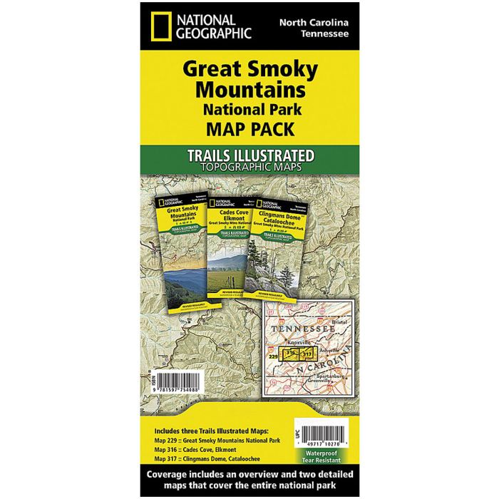 NATIONAL GEOGRAPHIC GREAT SMOKY MOUNTAINS NATIONAL PARK MAP PACK