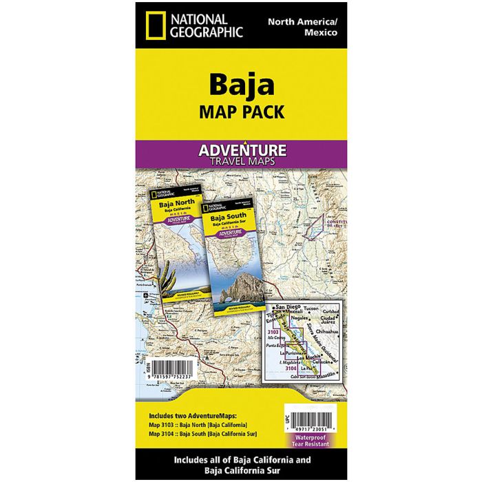 NATIONAL GEOGRAPHIC BAJA MAP PACK