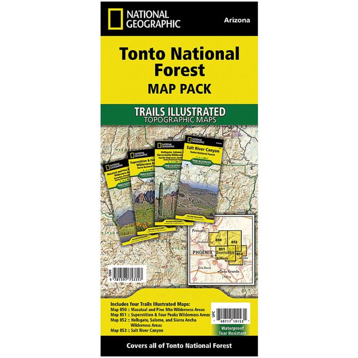 NATIONAL GEOGRAPHIC TONTO NATIONAL FOREST MAP PACK