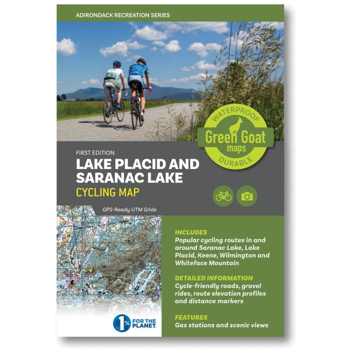 GREEN GOAT MAPS LAKE PLACID & SARANAC LAKE CYCLING MAP