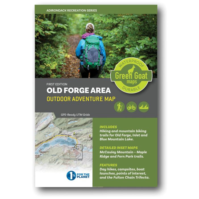 GREEN GOAT MAPS OLD FORGE AREA OUTDOOR ADVENTURE MAP