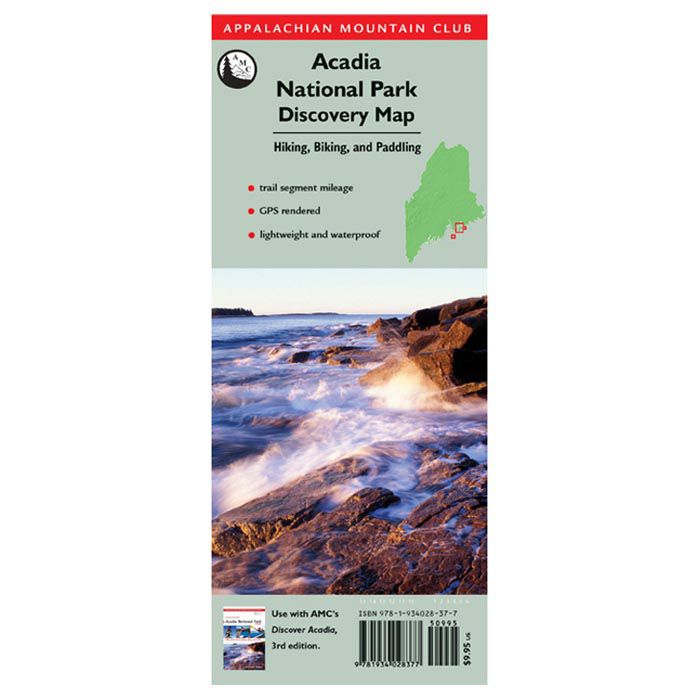 NATIONAL BOOK NETWRK ACADIA NATIONAL PARK DISCOVERY MAP (TYVEK)