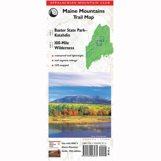 AMC 100 MILE WILDERNESS MAP & GUIDE