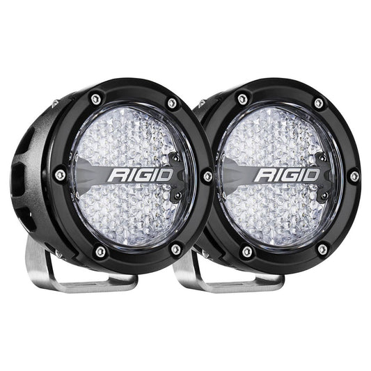 RIGID Industries 360-Series RGBW 4" Offroad Lamp Diffused Beam w/RGBW Backlight Pods - Set of 2 [36400]