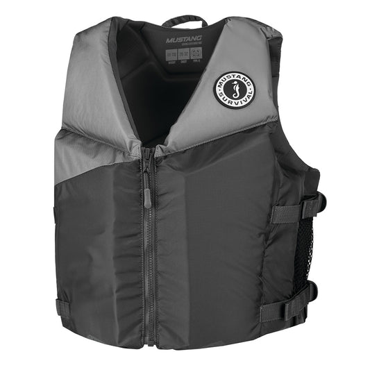 Mustang Young Adult REV Foam Vest - Grey/Light Grey/Fluorescent Yellow - Universal [MV360002-821-0]