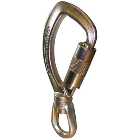ISC KH260 SWIVEL EYE SUPER SAFE TRIPLE LOCK STEEL CARABINER