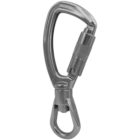 ISC KH250 SWIVEL EYE SUPER SAFE TRIPLE LOCK STAINLESS STEEL CARABINER