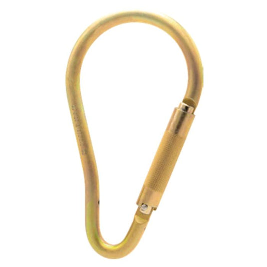 ISC PEAR SHAPED TWISTLOCK CARABINER STEEL 35KN