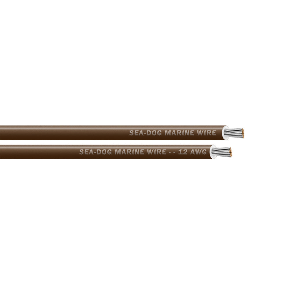 Sea-Dog 12 AWG Brown Primary Wire - 250' [8012074]
